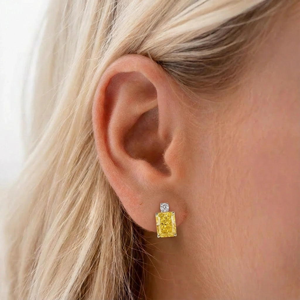 Drop Earrings - Duo by Elysia , ultra-light pure titanium for all-day comfort, shower-safe and sweat-proof.
