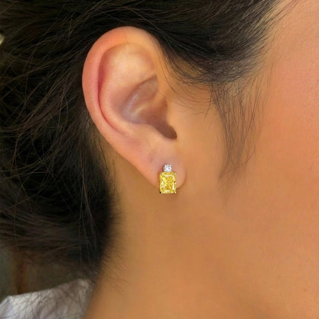 Drop Earrings - Duo by Elysia , ultra-light pure titanium for all-day comfort, shower-safe and sweat-proof.