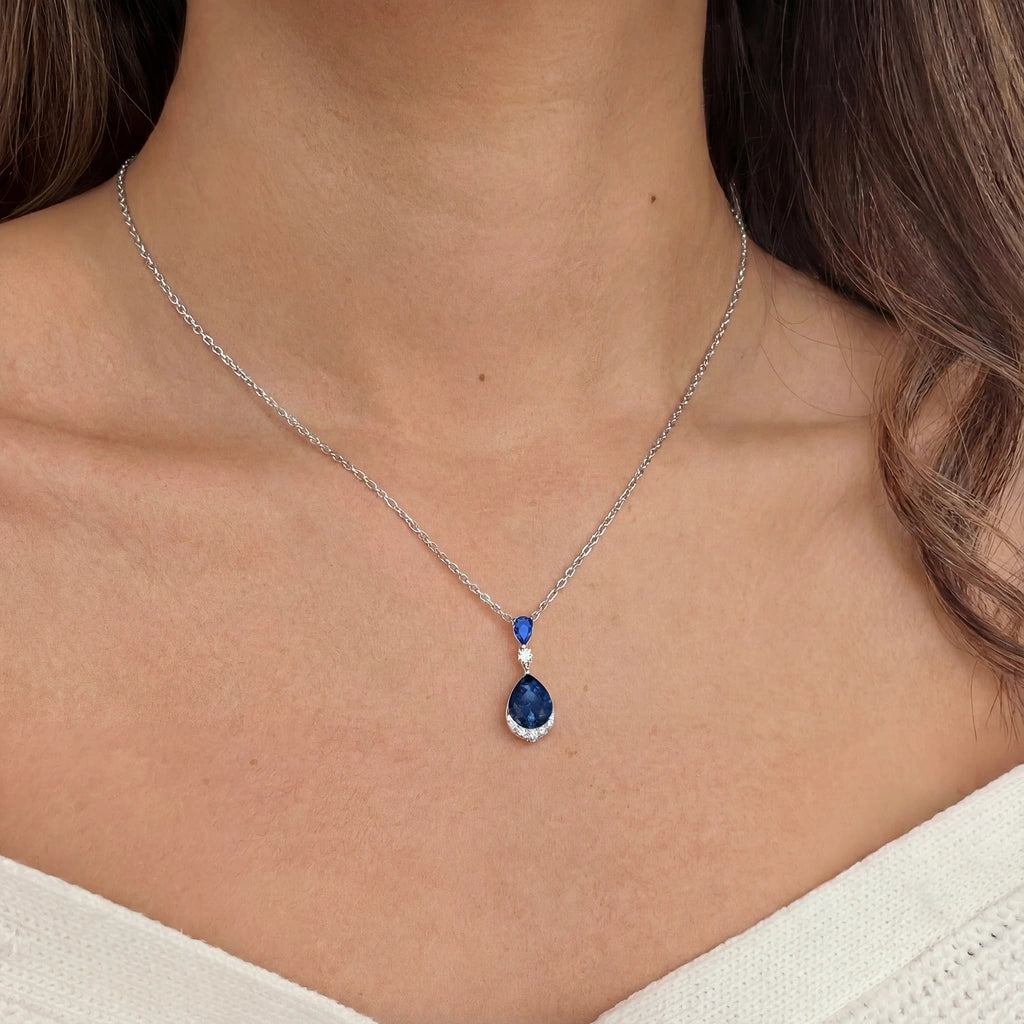 Pendant Necklace - Echo by Elysia , ultra-light pure titanium for all-day comfort, shower-safe and sweat-proof.