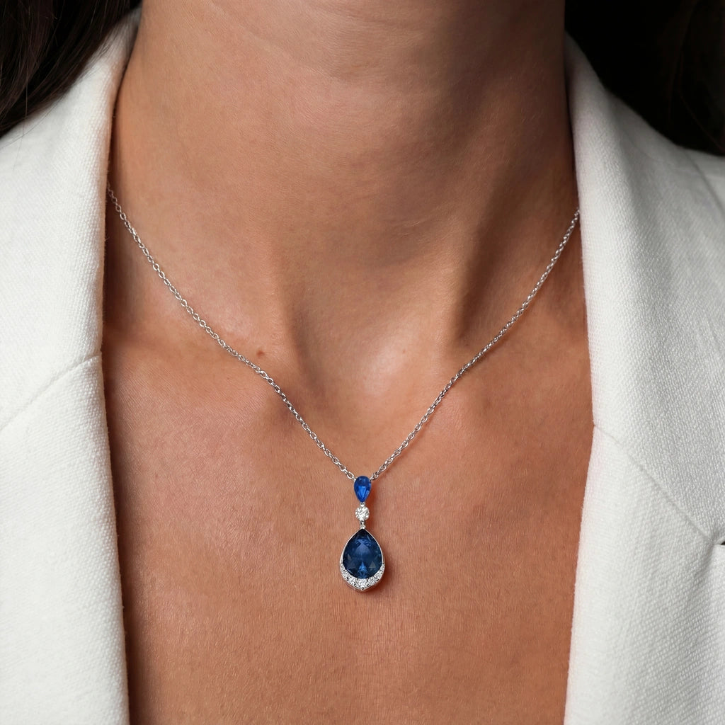 Pendant Necklace - Echo by Elysia , ultra-light pure titanium for all-day comfort, shower-safe and sweat-proof.