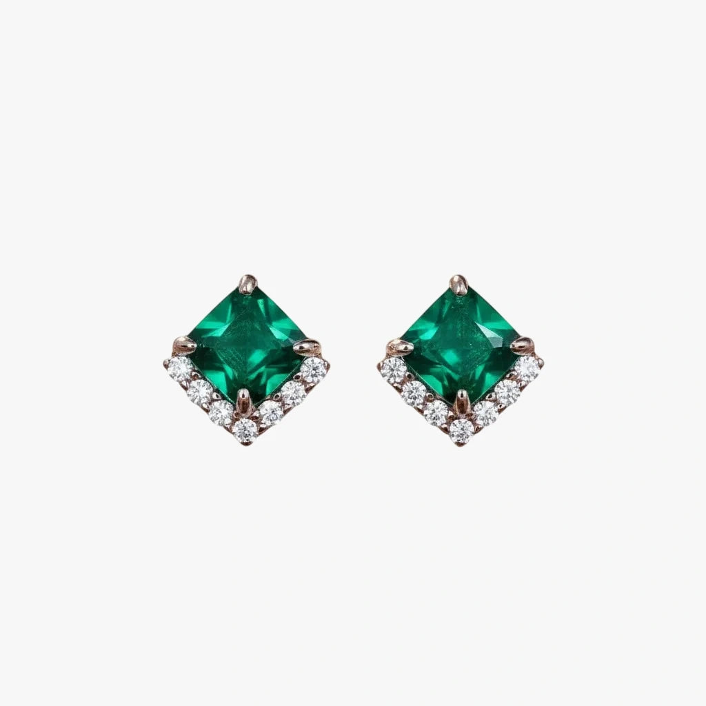 Stud Earrings - Vertex by Elysia , ultra-light pure titanium for all-day comfort, shower-safe and sweat-proof.