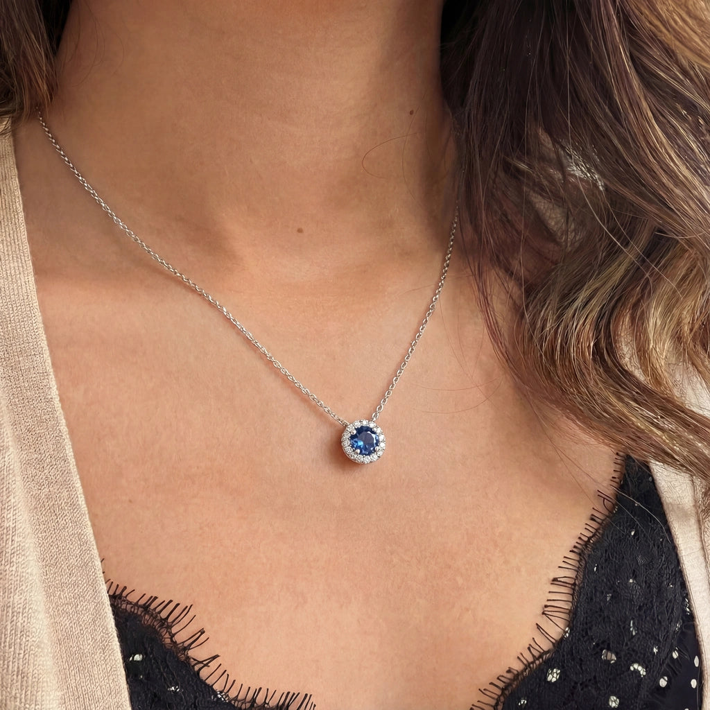 Pendant Necklace - Aura by Elysia , ultra-light pure titanium for all-day comfort, shower-safe and sweat-proof.