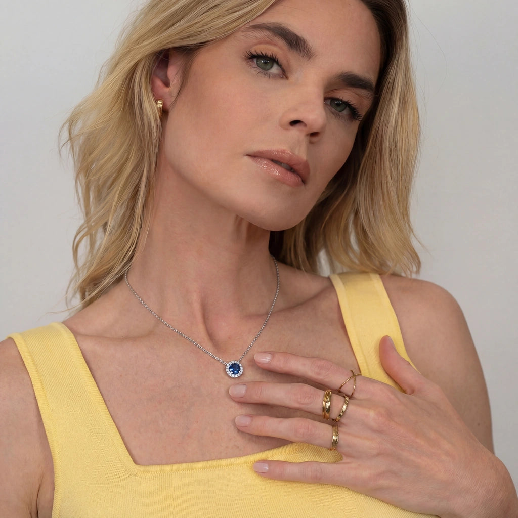 Pendant Necklace - Aura by Elysia , ultra-light pure titanium for all-day comfort, shower-safe and sweat-proof.