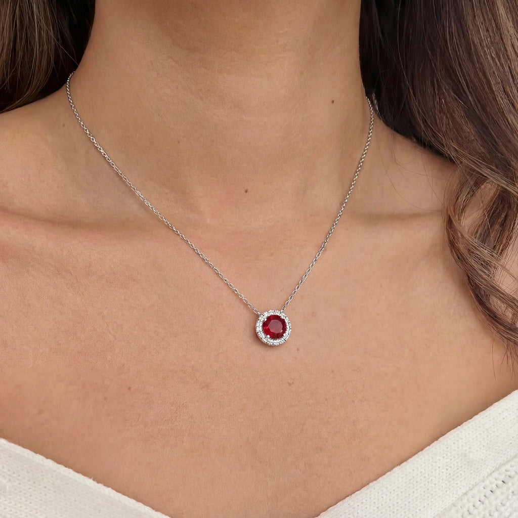 Pendant Necklace - Orbis by Elysia , ultra-light pure titanium for all-day comfort, shower-safe and sweat-proof.