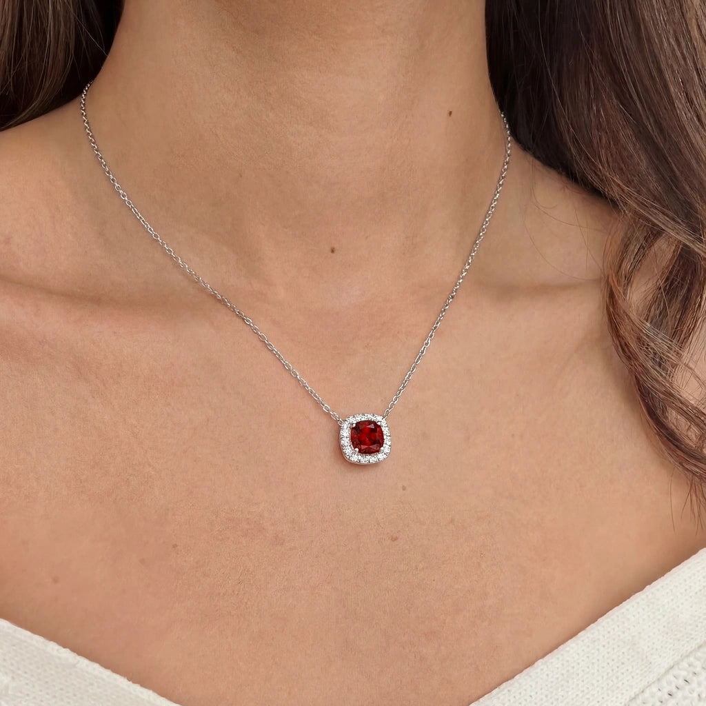 Pendant Necklace - Quadra by Elysia , ultra-light pure titanium for all-day comfort, shower-safe and sweat-proof.