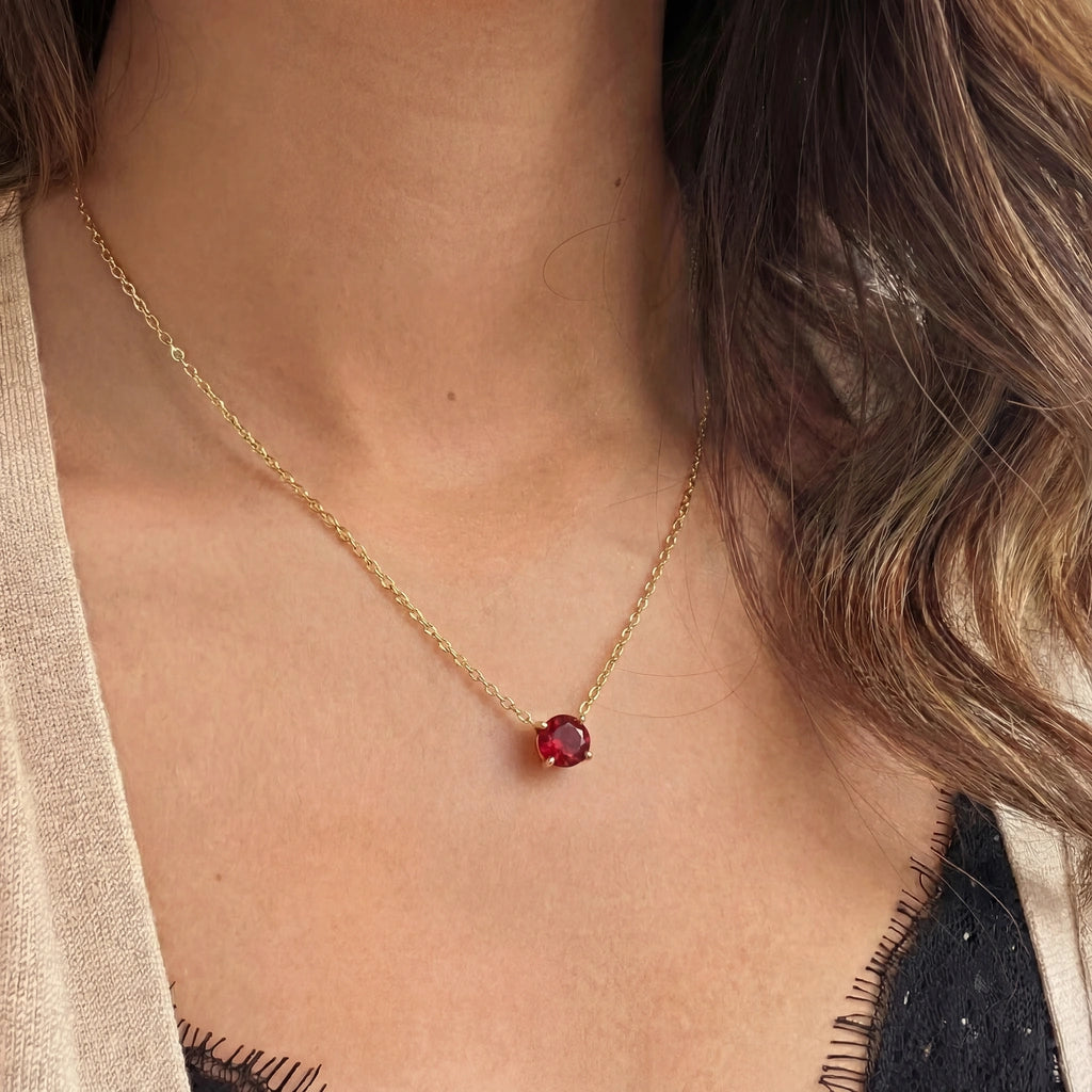 Pendant Necklace - Ignis by Elysia , ultra-light pure titanium for all-day comfort, shower-safe and sweat-proof.