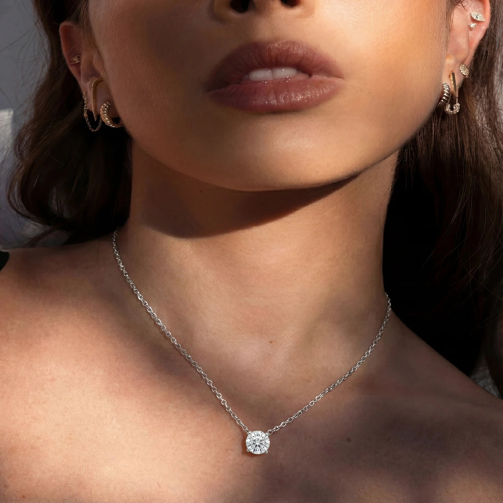 Pendant Necklace - Nova by Elysia , ultra-light pure titanium for all-day comfort, shower-safe and sweat-proof.