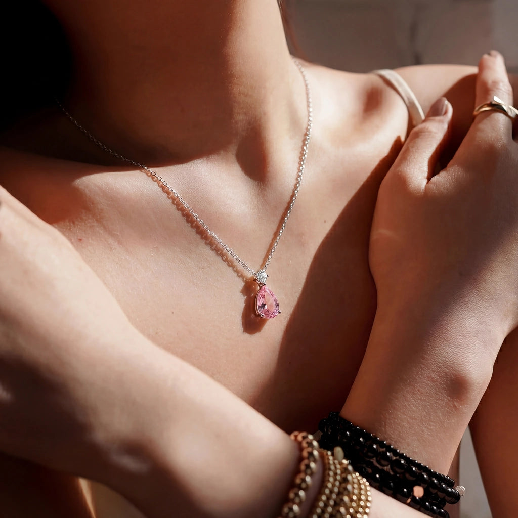 Pendant Necklace - Tide by Elysia , ultra-light pure titanium for all-day comfort, shower-safe and sweat-proof.