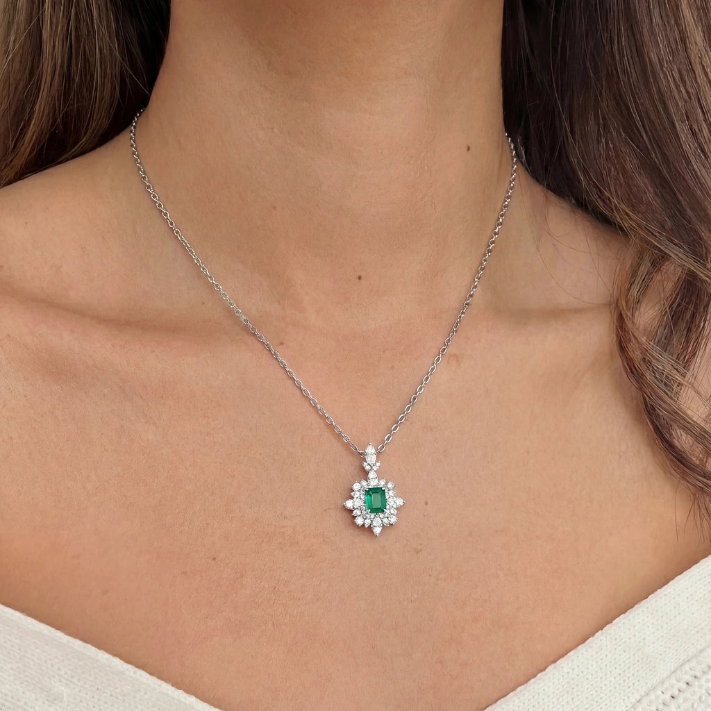 Pendant Necklace - Astra by Elysia , ultra-light pure titanium for all-day comfort, shower-safe and sweat-proof.