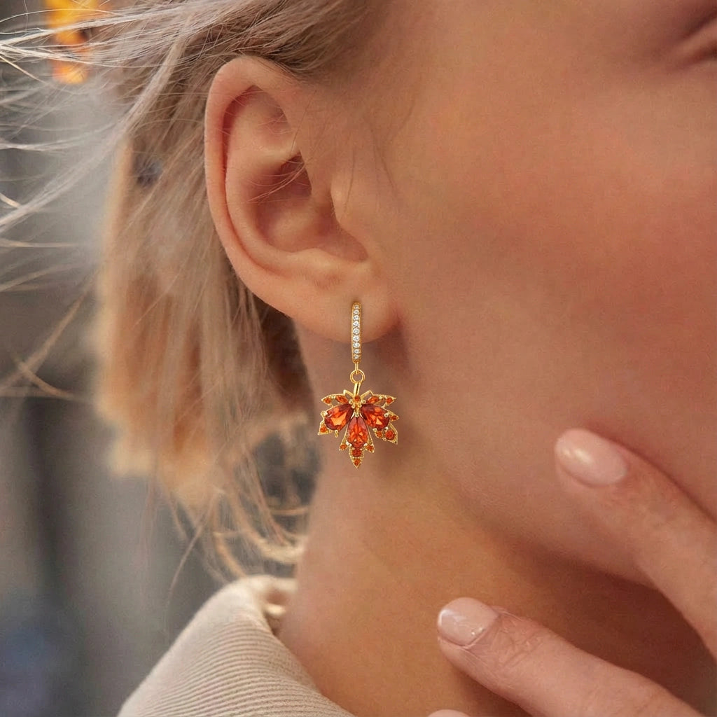 Drop Earrings - Autumn by Elysia , ultra-light pure titanium for all-day comfort, shower-safe and sweat-proof.