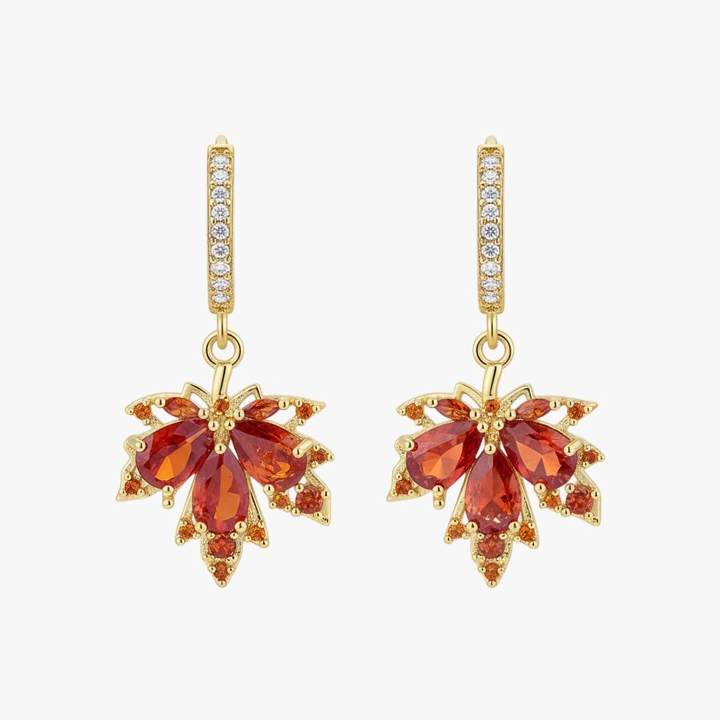 Drop Earrings - Autumn by Elysia , ultra-light pure titanium for all-day comfort, shower-safe and sweat-proof.