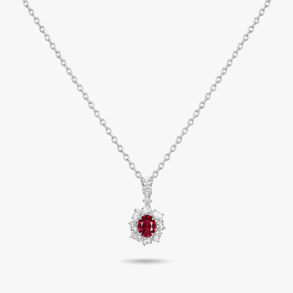 Pendant Necklace - Luna by Elysia , ultra-light pure titanium for all-day comfort, shower-safe and sweat-proof.