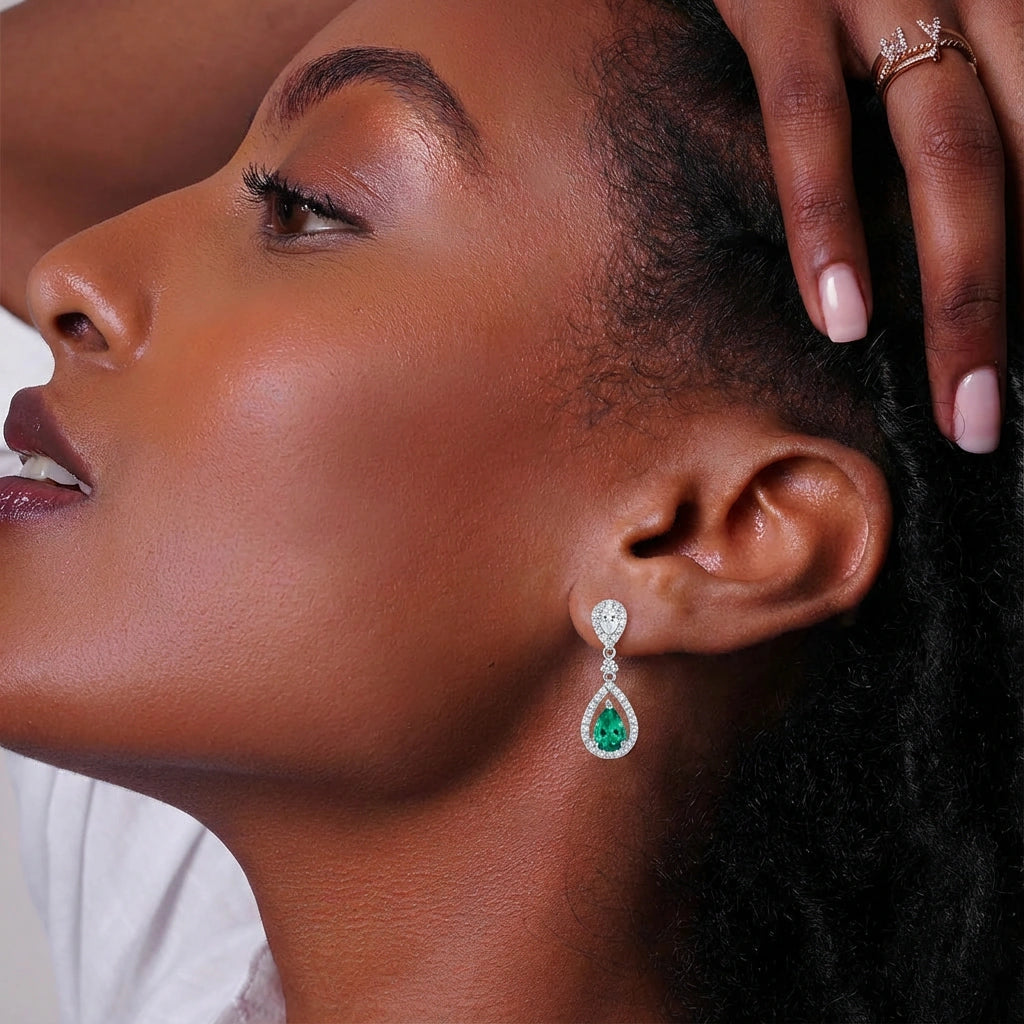 Drop Earrings - Lyric by Elysia , ultra-light pure titanium for all-day comfort, shower-safe and sweat-proof.
