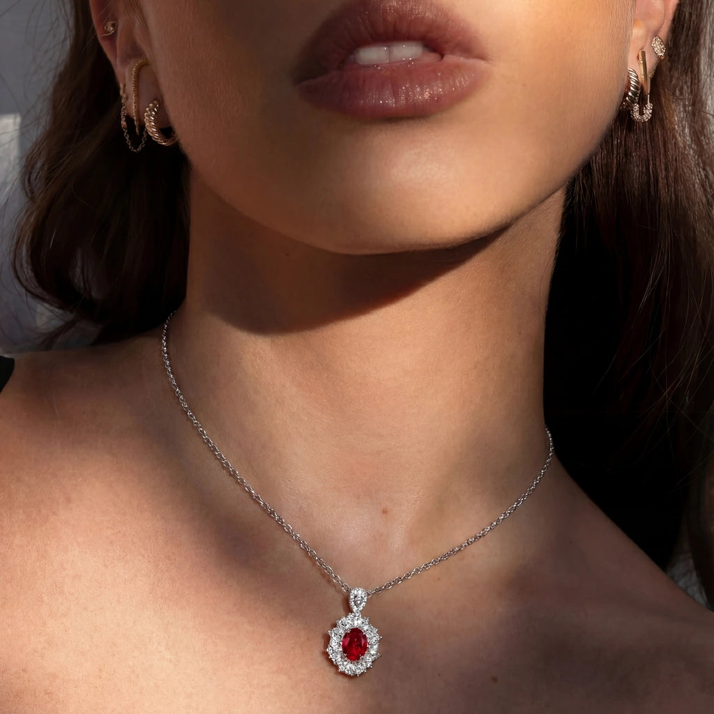 Pendant Necklace - Muse by Elysia , ultra-light pure titanium for all-day comfort, shower-safe and sweat-proof.