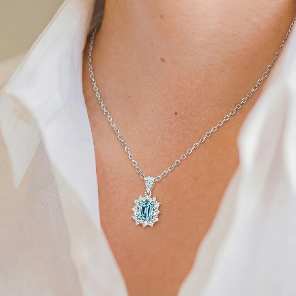 Pendant Necklace - Regina by Elysia , ultra-light pure titanium for all-day comfort, shower-safe and sweat-proof.