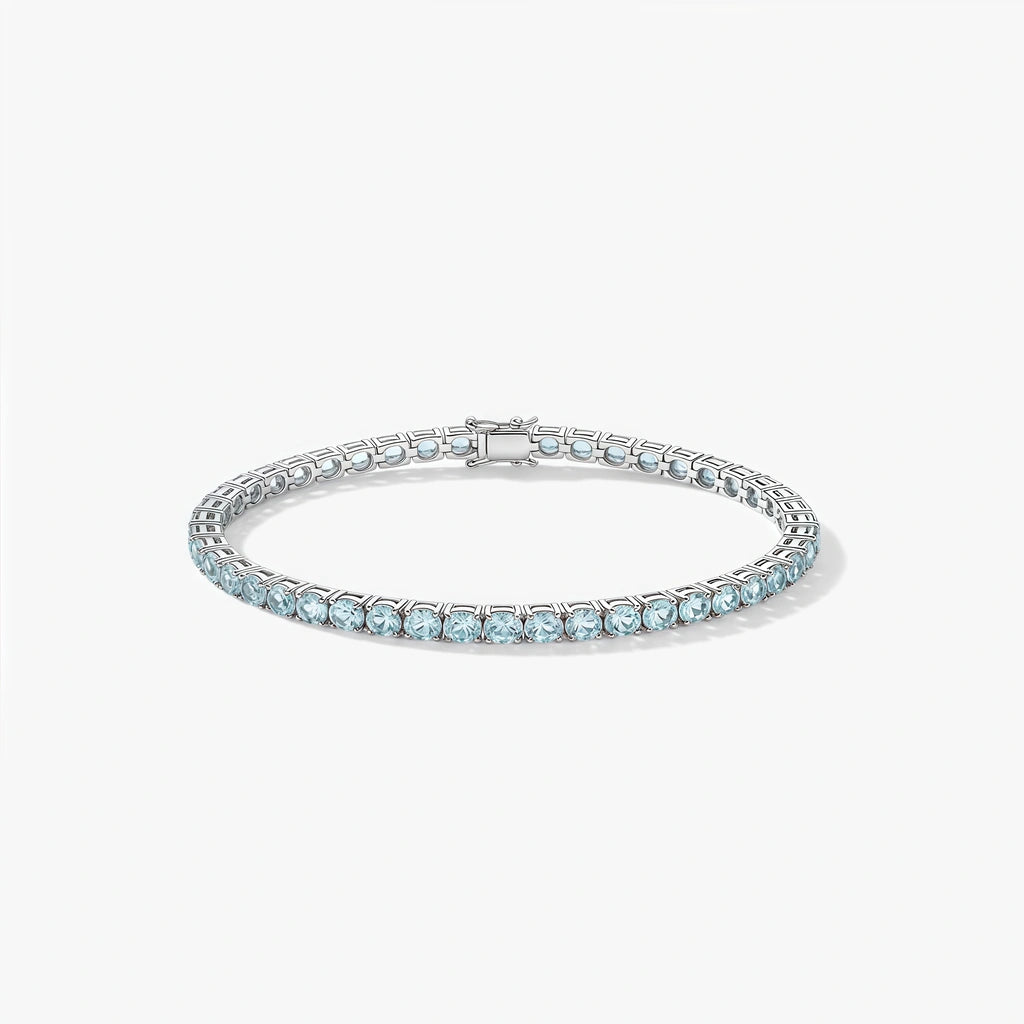 Tennis Bracelet - Aeralis by Elysia , ultra-light pure titanium for all-day comfort, shower-safe and sweat-proof.