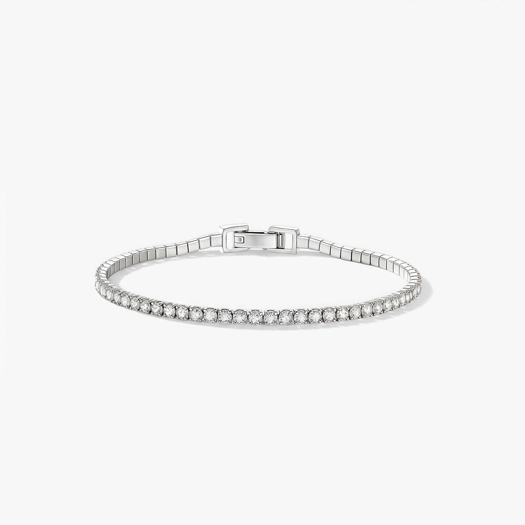 Tennis Bracelet - Aero by Elysia , ultra-light pure titanium for all-day comfort, shower-safe and sweat-proof.