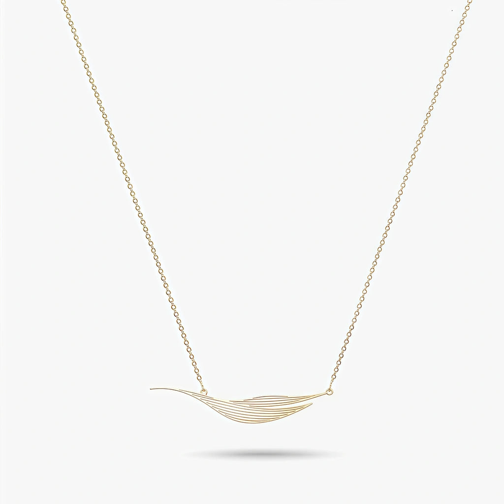 Station Necklace - Aria by Elysia , ultra-light pure titanium for all-day comfort, shower-safe and sweat-proof.