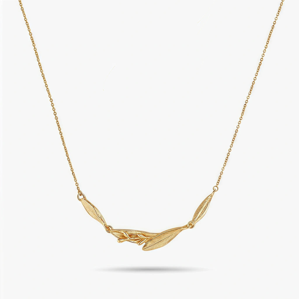 Station Necklace - Aspen by Elysia , ultra-light pure titanium for all-day comfort, shower-safe and sweat-proof.
