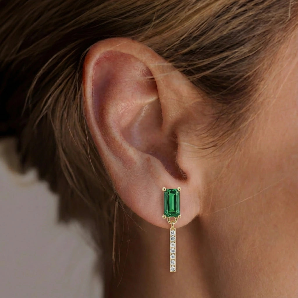 Drop Earrings - Aspen by Elysia , ultra-light pure titanium for all-day comfort, shower-safe and sweat-proof.