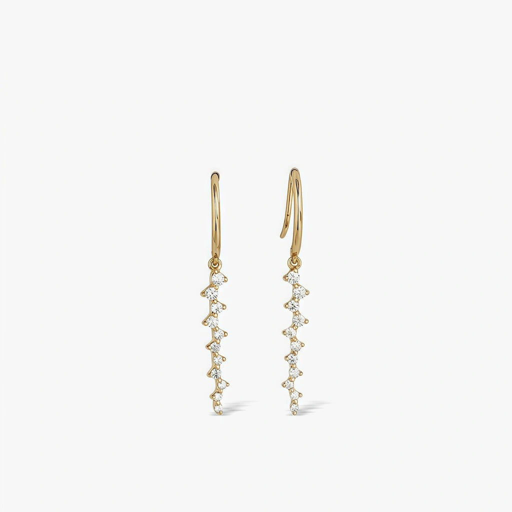 Drop Earrings - Aster by Elysia , ultra-light pure titanium for all-day comfort, shower-safe and sweat-proof.