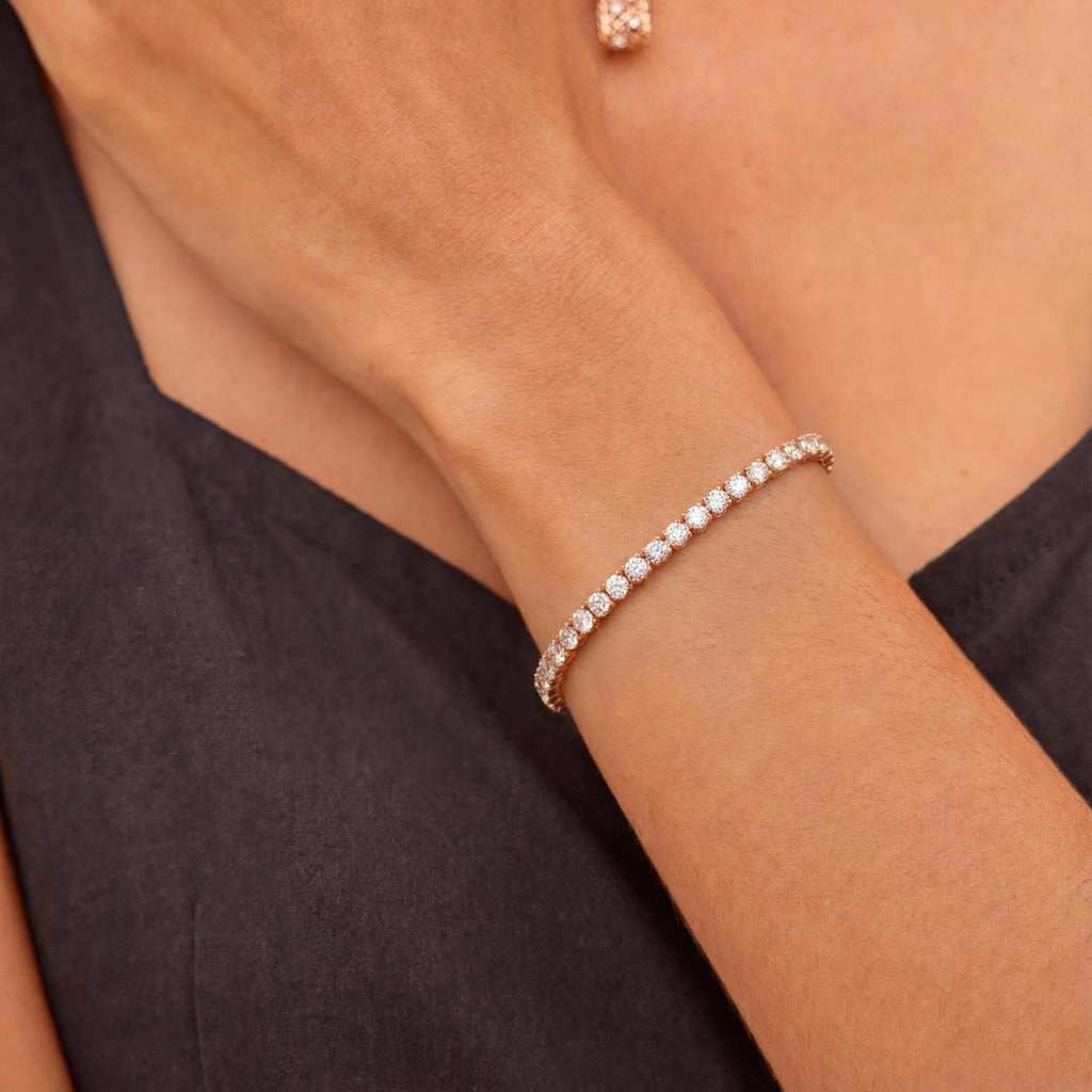 Tennis Bracelet - Aurea by Elysia , ultra-light pure titanium for all-day comfort, shower-safe and sweat-proof.