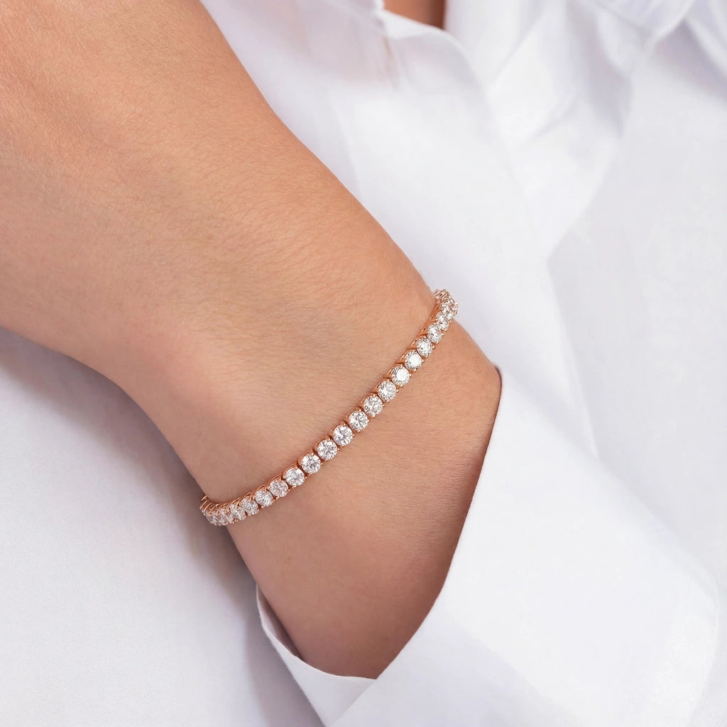 Tennis Bracelet - Aurea by Elysia , ultra-light pure titanium for all-day comfort, shower-safe and sweat-proof.