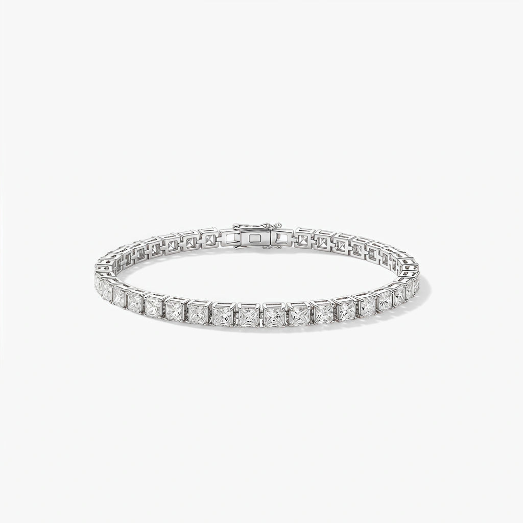 Tennis Bracelet - Axis by Elysia , ultra-light pure titanium for all-day comfort, shower-safe and sweat-proof.