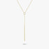 Lariat Necklace - Axis by Elysia , ultra-light pure titanium for all-day comfort, shower-safe and sweat-proof.