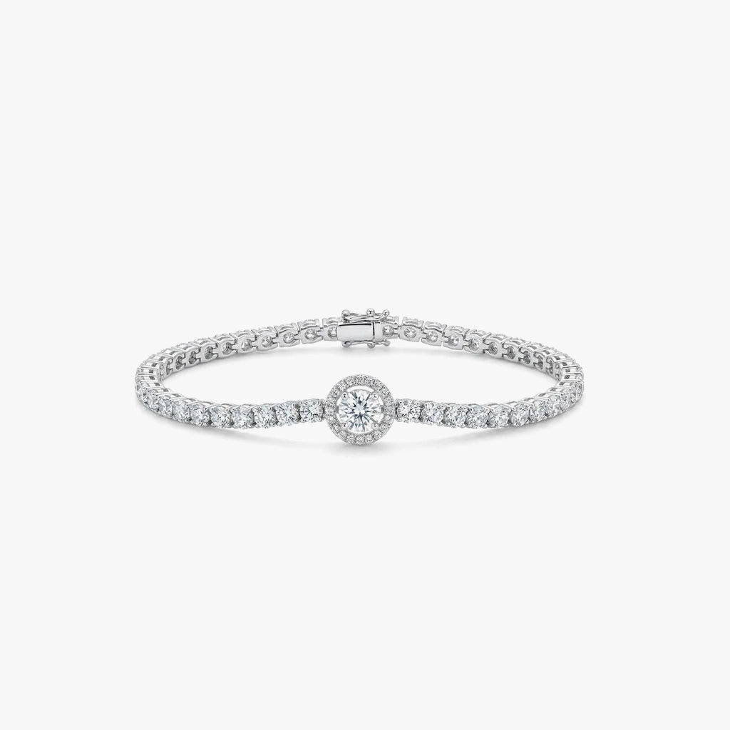 Tennis Bracelet - Beacon by Elysia , ultra-light pure titanium for all-day comfort, shower-safe and sweat-proof.