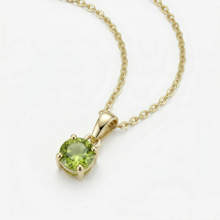 18K Gold-plated Titanium Birthstone Necklace