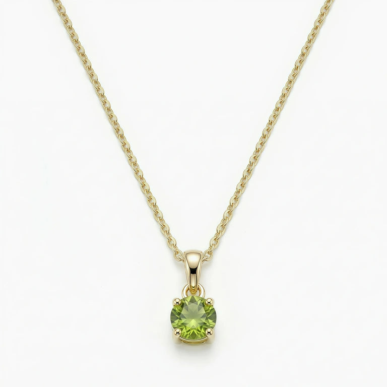 18K Gold-plated Titanium Birthstone Necklace