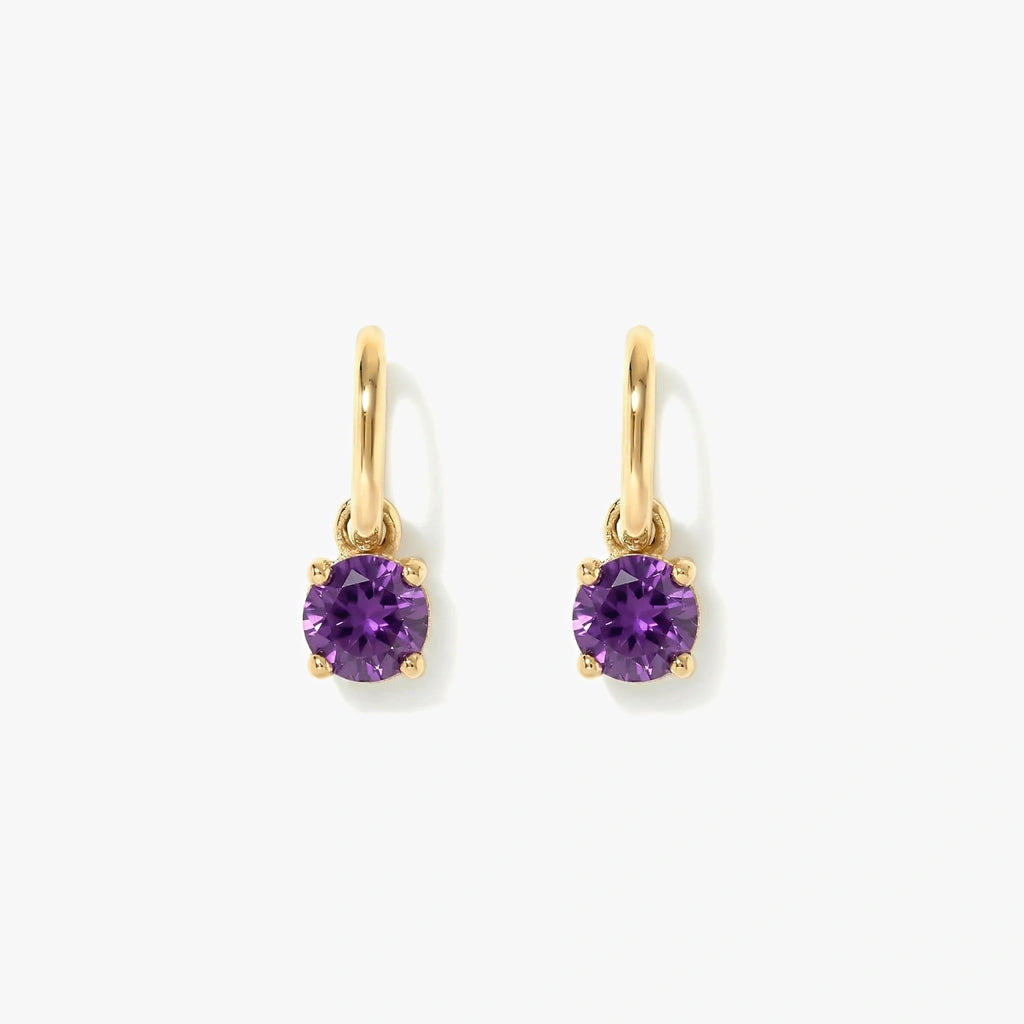 18K Gold-plated Titanium Birthstone Drop Earrings