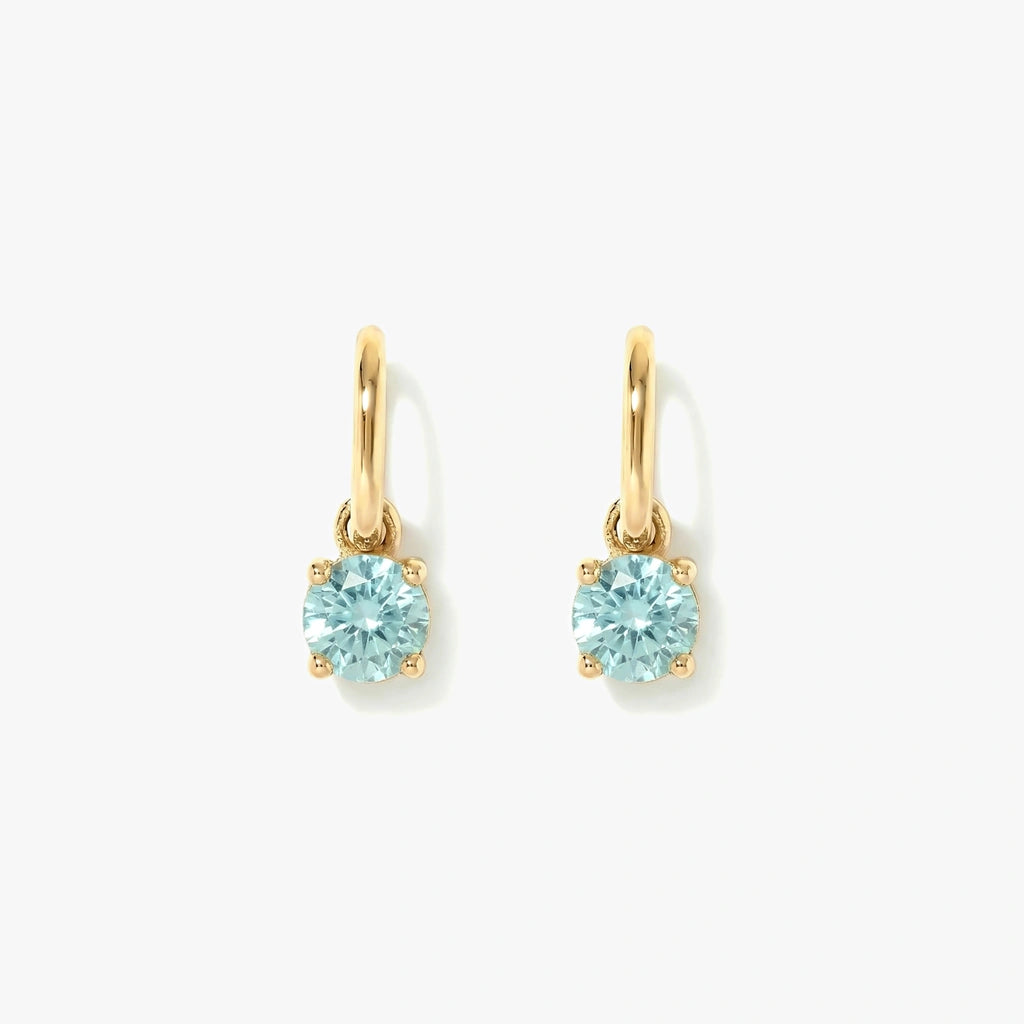 18K Gold-plated Titanium Birthstone Drop Earrings