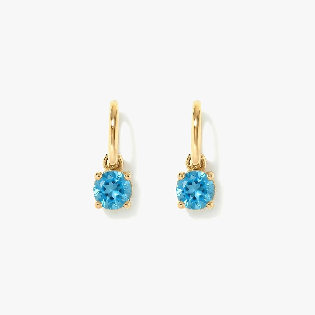 18K Gold-plated Titanium Birthstone Drop Earrings