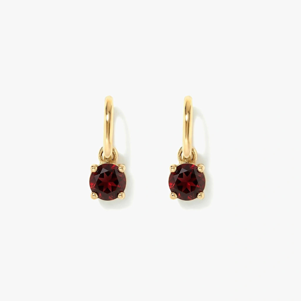 18K Gold-plated Titanium Birthstone Drop Earrings