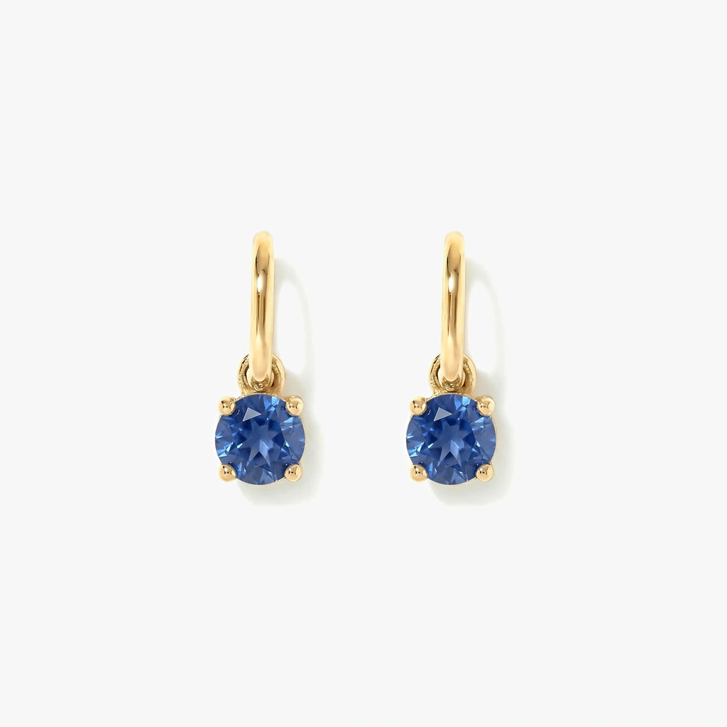 18K Gold-plated Titanium Birthstone Drop Earrings