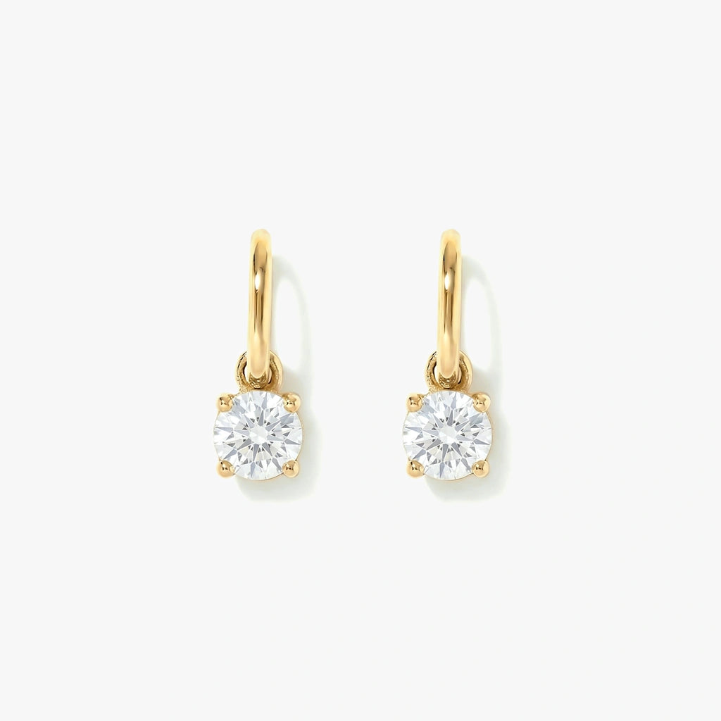 18K Gold-plated Titanium Birthstone Drop Earrings