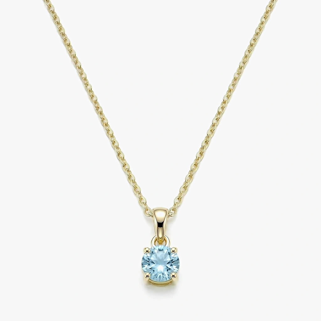 18K Gold-plated Titanium Birthstone Necklace