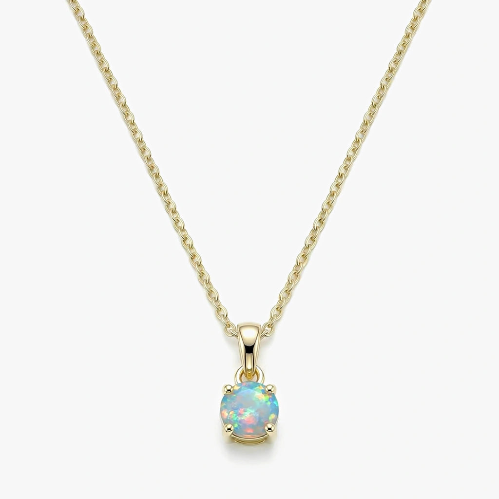 18K Gold-plated Titanium Birthstone Necklace