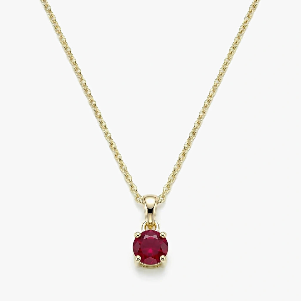 18K Gold-plated Titanium Birthstone Necklace