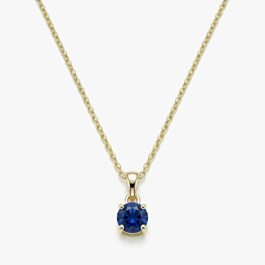 18K Gold-plated Titanium Birthstone Necklace