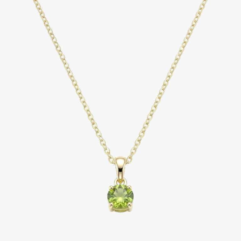 18K Gold-plated Titanium Birthstone Necklace