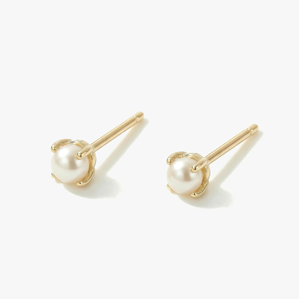 18K Gold-plated Titanium Birthstone Stud Earrings