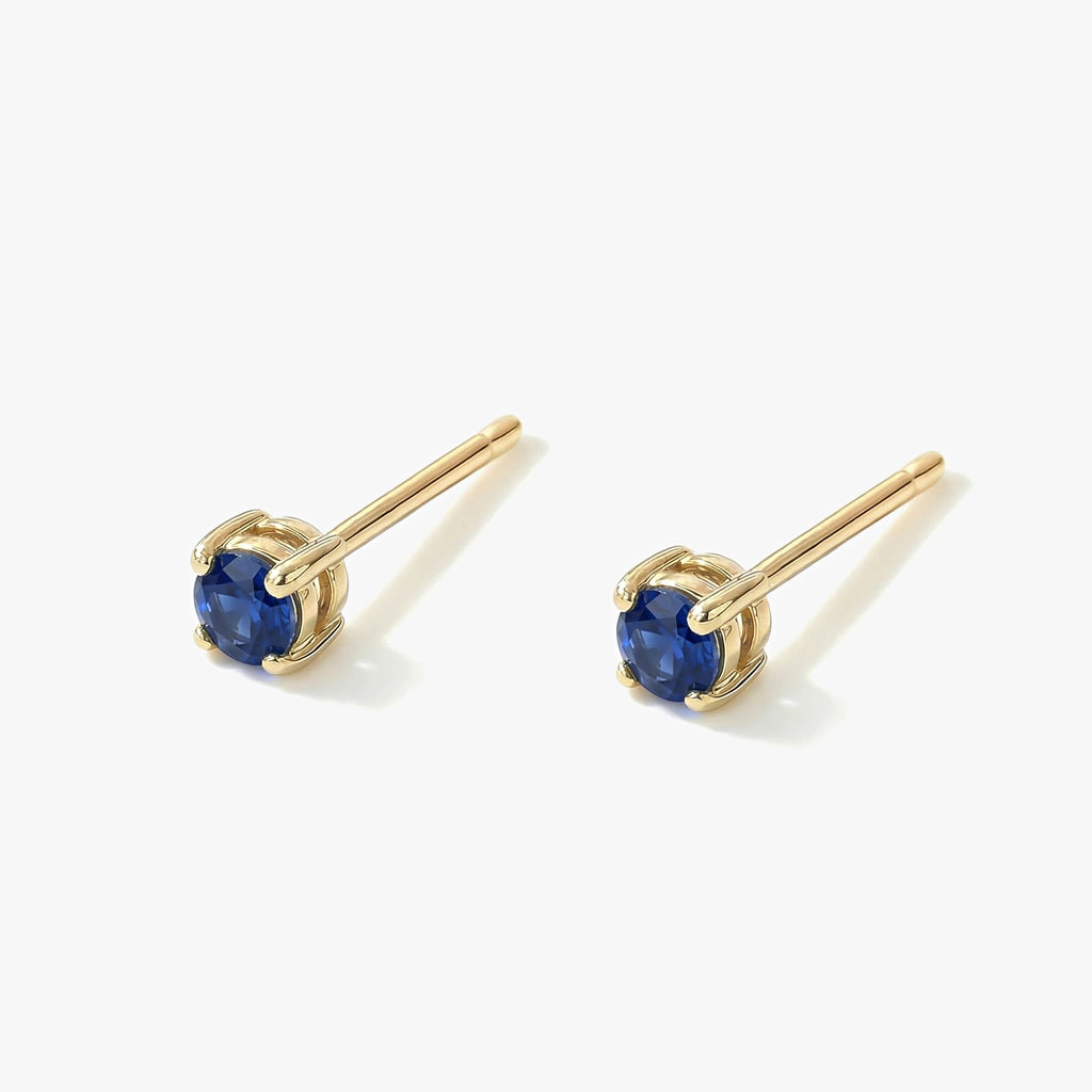 18K Gold-plated Titanium Birthstone Stud Earrings