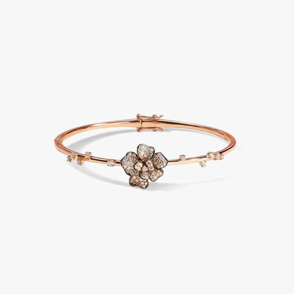 Bangle Bracelet - Bloom by Elysia , ultra-light pure titanium for all-day comfort, shower-safe and sweat-proof.