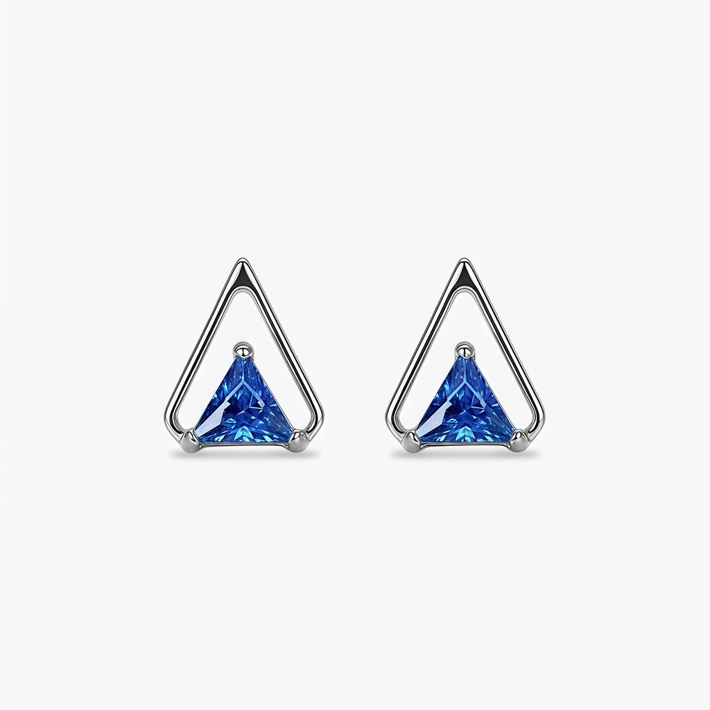 Stud Earrings - Bluewave by Elysia , ultra-light pure titanium for all-day comfort, shower-safe and sweat-proof.