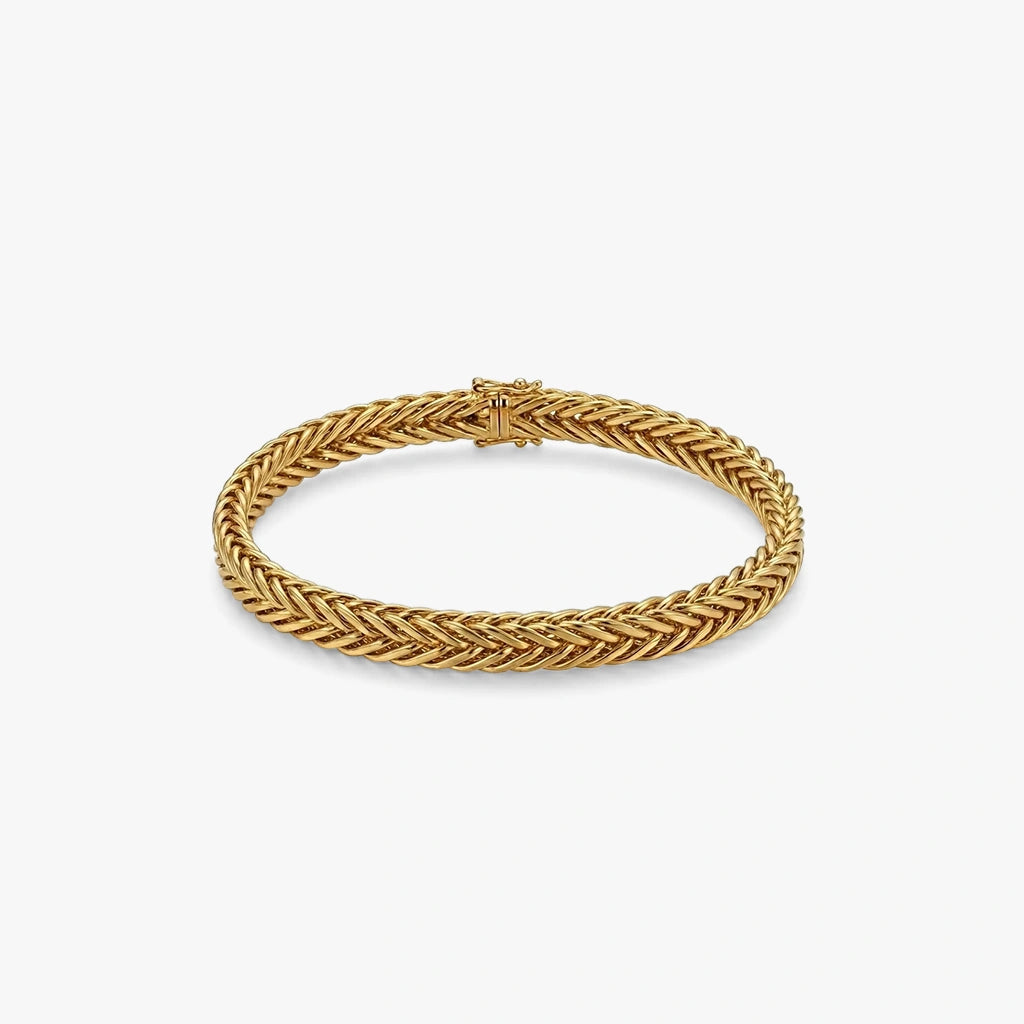 Chain Bracelet - Braid by Elysia , ultra-light pure titanium for all-day comfort, shower-safe and sweat-proof.