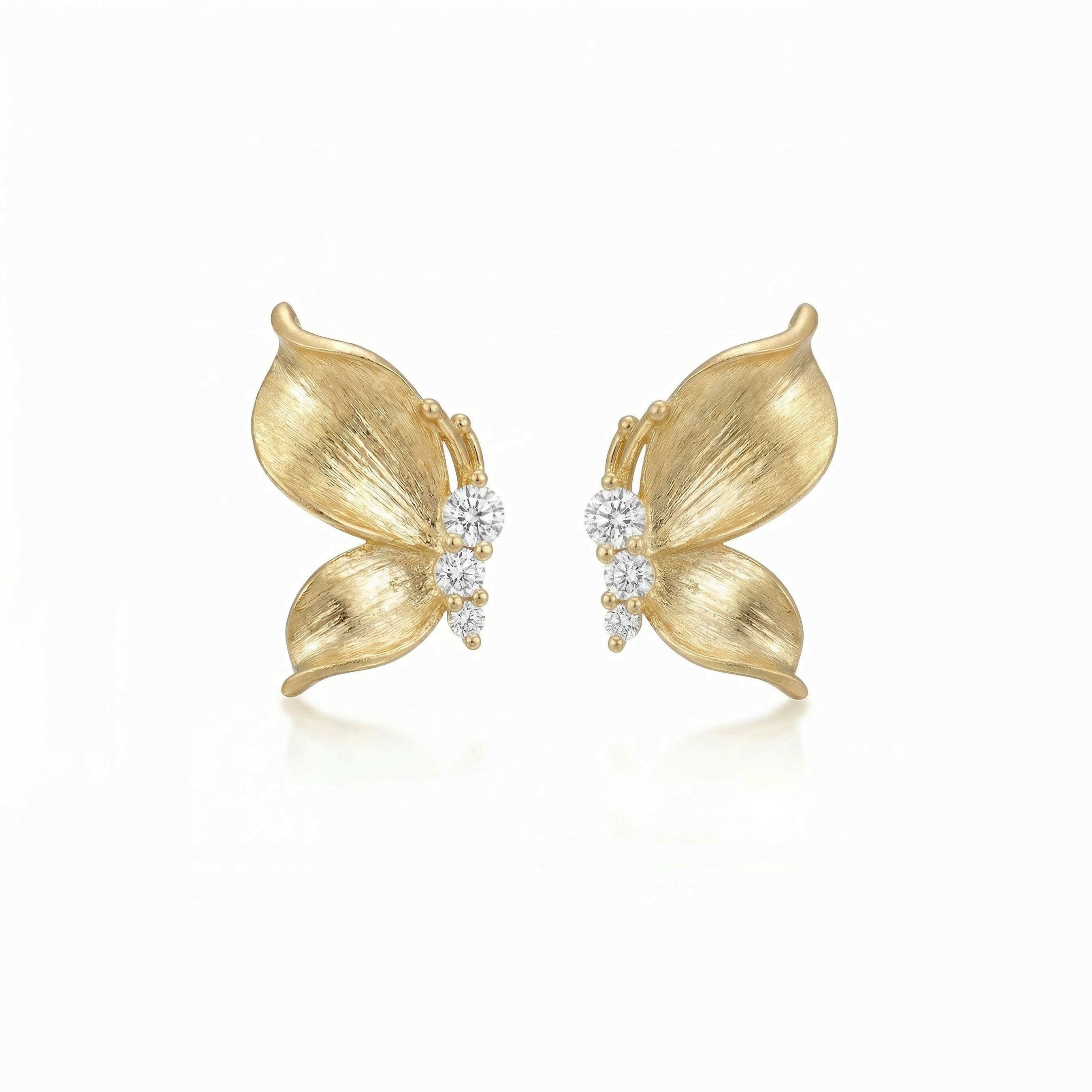 Stud Earrings - Butterfly