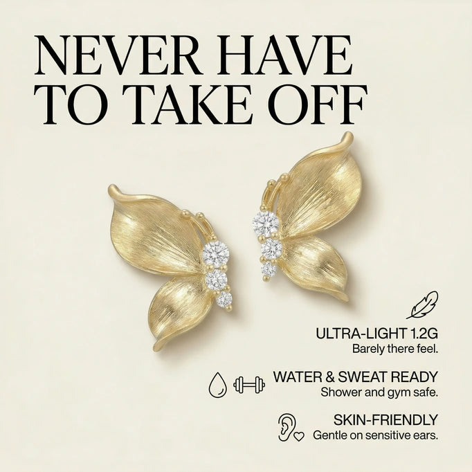 Stud Earrings - Butterfly